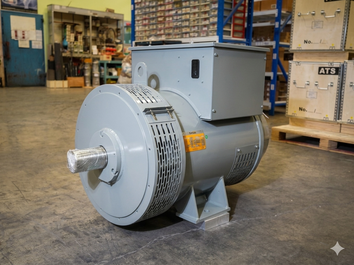 200 KVA 160 KW Double Bearing ลูกปืนคู่