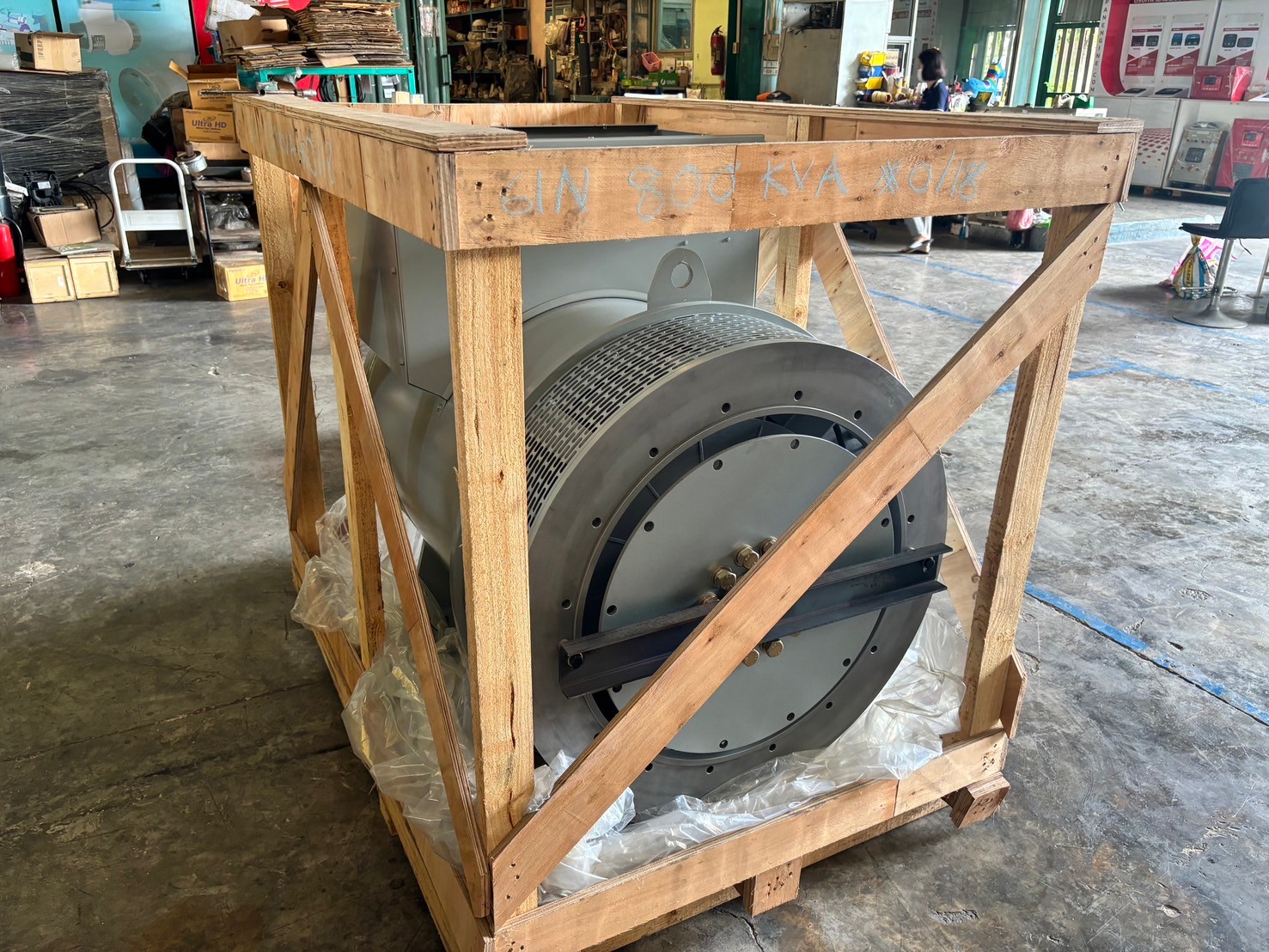 800 KVA 640 KW Single Bearing ลูกปืนเดี่ยว