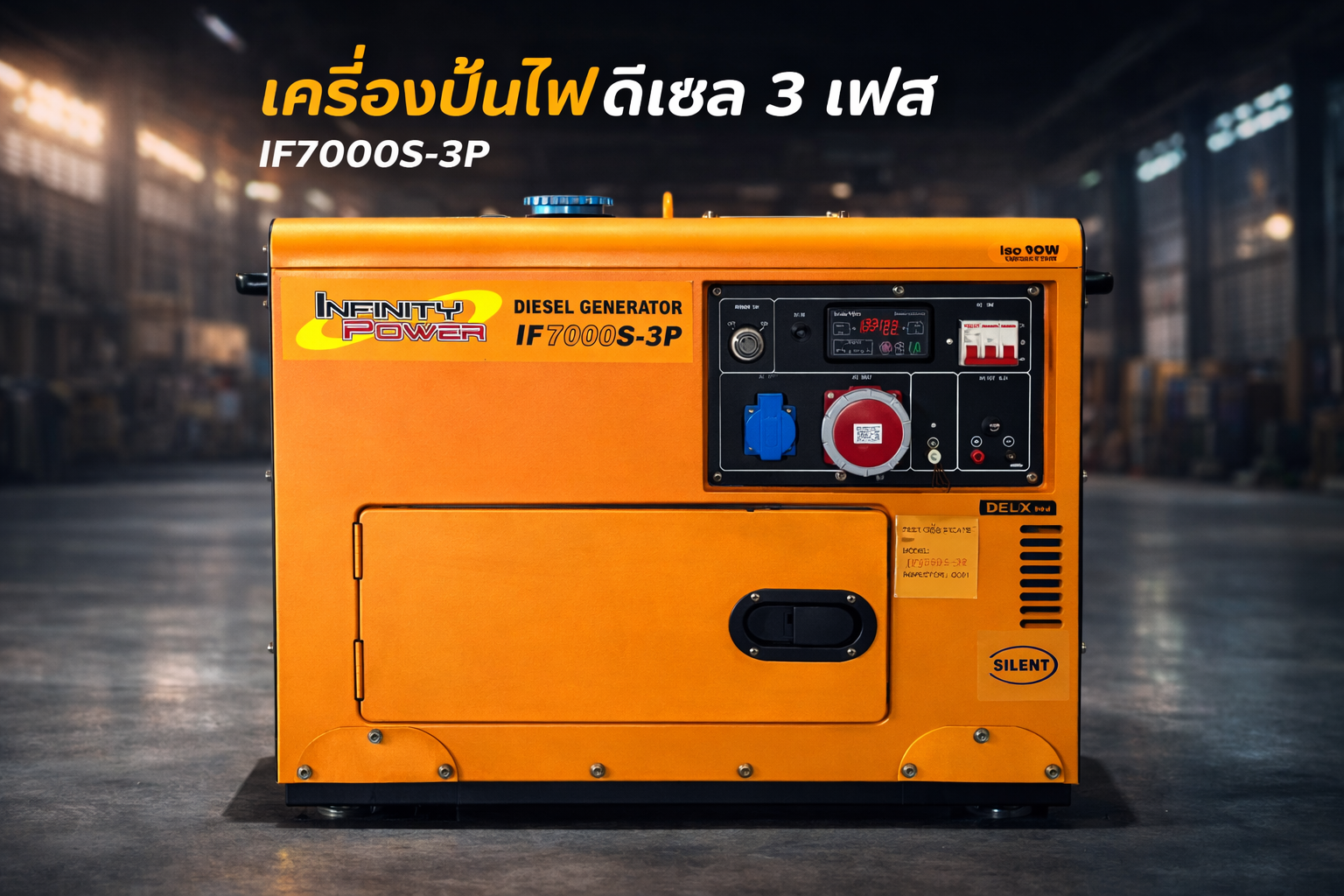 INFINITY เครื่องปั่นไฟดีเซล IF7000S-3P